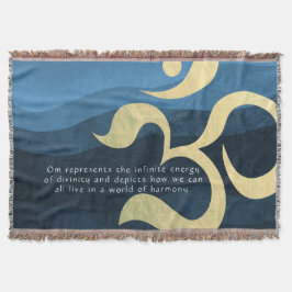 ヨガ瞑想インストラクターライフコーチOM引用文Th スローブランケット