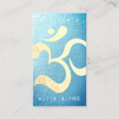 ヨガ瞑想インストラクターロイヤリティパンチオムシンボル ロイヤリティカード (正面)