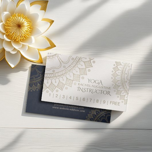 ヨガ瞑想インストラクターロイヤリティパンチマンダラ ロイヤリティカード