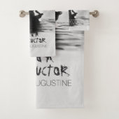 ヨガ瞑想インストラクターロータスポーズイ絵画ンク バスタオルセット (インサイチュ)