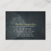 ヨガ瞑想インストラクターロータスポーズイ絵画ンク 割引カード (裏面)