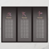 ヨガ瞑想インストラクターロータスポーズブラシストローク (裏面)