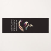 ヨガ瞑想インストラクターロータスポーズブラシストローク ヨガマット (正面(横))