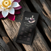 ヨガ瞑想インストラクターロータスポーズブラシストローク ラックカード