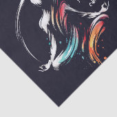 ヨガ瞑想インストラクターロータスポーズブラシストローク 薄葉紙 (詳細)