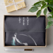 ヨガ瞑想インストラクターロータスポーズブラシストローク 薄葉紙 (ギフト)