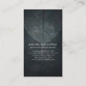 ヨガ瞑想インストラクターロータスポーズ霊気マスター 名刺 (裏面)