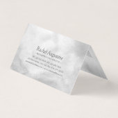 ヨガ瞑想インストラクター価格表アポイントメント 名刺 (裏面)