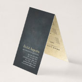 ヨガ瞑想インストラクター価格表アポイントメント 名刺 (裏面)