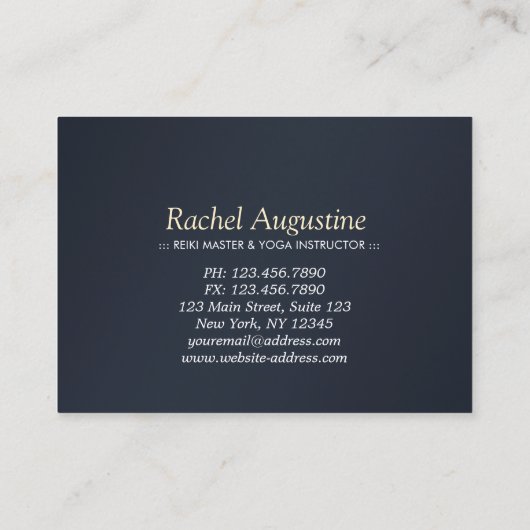 ヨガ瞑想インストラクター割引クーポンオムサイン 割引カード (裏面)