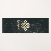 ヨガ瞑想インストラクター永遠エンドレスノット ヨガマット (正面(横))