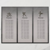 ヨガ瞑想インストラクター白黒インクペインティング (裏面)