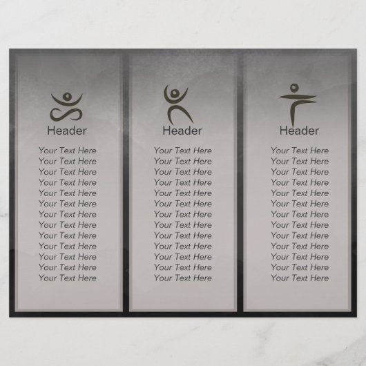 ヨガ瞑想インストラクター白黒インクペインティング (裏面)