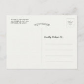 ヨガ瞑想インストラクター白黒ツリー引用文 ポストカード (裏面)