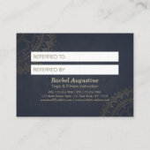 ヨガ瞑想インストラクター紹介ゴールデンマンダラ 紹介カード (裏面)