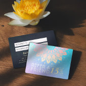 ヨガ瞑想インストラクター紹介金ゴールド曼荼羅 紹介カード