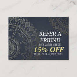 ヨガ瞑想インストラクター紹介金ゴールド曼荼羅 紹介カード