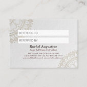 ヨガ瞑想インストラクター紹介金ゴールド曼荼羅 紹介カード (裏面)