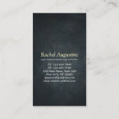 ヨガ瞑想インストラクター金ゴールドツリーロイヤリティパンチ ロイヤリティカード (裏面)