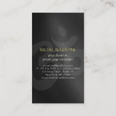 ヨガ瞑想インストラクター金ゴールドマンダラオムシンボル 名刺 (裏面)