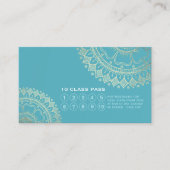 ヨガ瞑想インストラクター金ゴールドマンダラクラスパス ロイヤリティカード (正面)