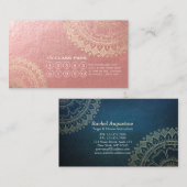 ヨガ瞑想インストラクター金ゴールドマンダラクラスパス ロイヤリティカード (正面/裏面)