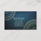 ヨガ瞑想インストラクター金ゴールドマンダラクラスパス ロイヤリティカード (裏面)