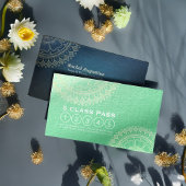 ヨガ瞑想インストラクター金ゴールドマンダラクラスパス ロイヤリティカード