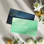 ヨガ瞑想インストラクター金ゴールドマンダラクラスパス ロイヤリティカード