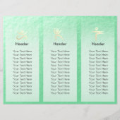 ヨガ瞑想インストラクター金ゴールドマンダラトリフォル (裏面)