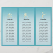 ヨガ瞑想インストラクター金ゴールドマンダラトリフォル (裏面)