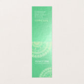 ヨガ瞑想インストラクター金ゴールド曼荼羅価格表 名刺 (外部フラット)