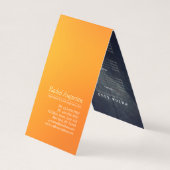 ヨガ瞑想インストラクター金ゴールド曼荼羅価格表 名刺 (裏面)