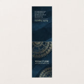 ヨガ瞑想インストラクター金ゴールド曼荼羅価格表 名刺 (外部フラット)