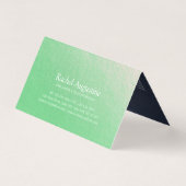 ヨガ瞑想インストラクター金ゴールド曼荼羅価格表 名刺 (裏面)