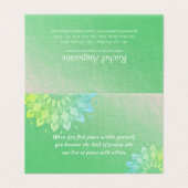 ヨガ瞑想インストラクター金ゴールド曼荼羅価格表 名刺 (外部フラット)