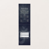 ヨガ瞑想インストラクター金ゴールド曼荼羅価格表 名刺 (内部フラット)