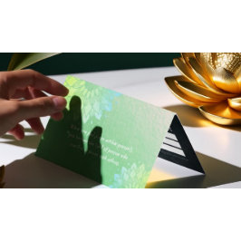 ヨガ瞑想インストラクター金ゴールド曼荼羅価格表 名刺