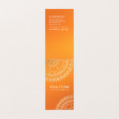 ヨガ瞑想インストラクター金ゴールド曼荼羅価格表 名刺 (外部フラット)