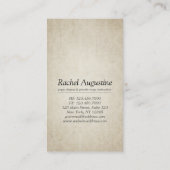 ヨガ瞑想インストラクター金ゴールド簡単ポーズゼンサイン ロイヤリティカード (裏面)