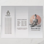 ヨガ瞑想インストラクター霊気マスターロータスポーズ (正面)