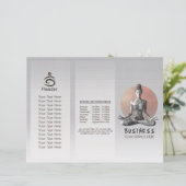 ヨガ瞑想インストラクター霊気マスターロータスポーズ (スタンド正面)