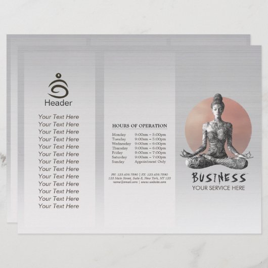 ヨガ瞑想インストラクター霊気マスターロータスポーズ (正面/裏面)