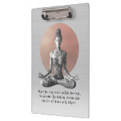 ヨガ瞑想インストラクター霊気マスターロータスポーズ クリップボード (左)