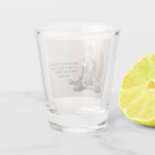 ヨガ瞑想インストラクター霊気マスターロータスポーズ ショットグラス (裏面)