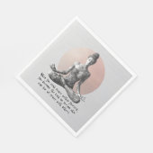 ヨガ瞑想インストラクター霊気マスターロータスポーズ スタンダードランチョンナプキン (角)