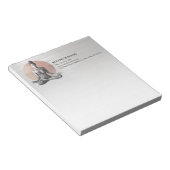 ヨガ瞑想インストラクター霊気マスターロータスポーズ ノートパッド (アングル)