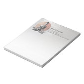 ヨガ瞑想インストラクター霊気マスターロータスポーズ ノートパッド (回転)