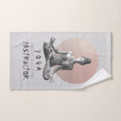 ヨガ瞑想インストラクター霊気マスターロータスポーズ バスタオルセット (ハンドタオル)