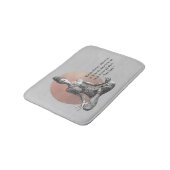 ヨガ瞑想インストラクター霊気マスターロータスポーズ バスマット (アングル)